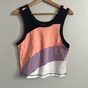 Free People Movement Color Block Tank Medium Women